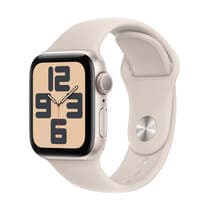 Apple Watch SE (2nd Gen) GPS 40mm Starlight Case and Sport Band (S/M) MR9U3QA/A
