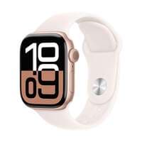 Apple Watch Series 10 GPS 46mm Rose Gold Aluminium Case Light Blush Sport Band (M/L) MWWU3QA/A